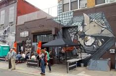 Brooklyn tour: a vegan bar in East Williamsburg/Bushwick called the Pine Box Rock Shop