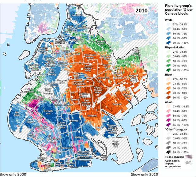 Brooklyn demographics as of 2010 by race/ethnicity, helpful in getting to know Brooklyn